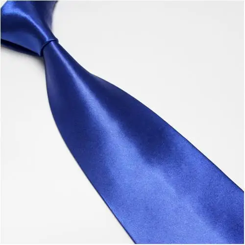 Сплошной цвет мужской галстук 20 цветов мужские галстуки 10 см Ширина - Цвет: Синий