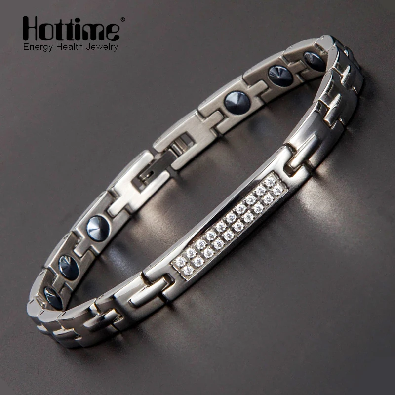 Hottime 99.9999% германия браслет против старения и укрепления иммунной Функция исцеления здоровья Для женщин Мода Нержавеющая сталь ювелирные изделия
