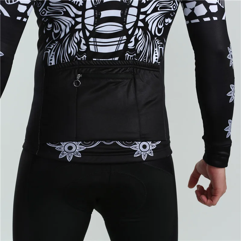 winter men cycling suit long sleeve fleece bike clothing Hot Wool bike clothes go pro team triathlon suit bicicleta ciclismo