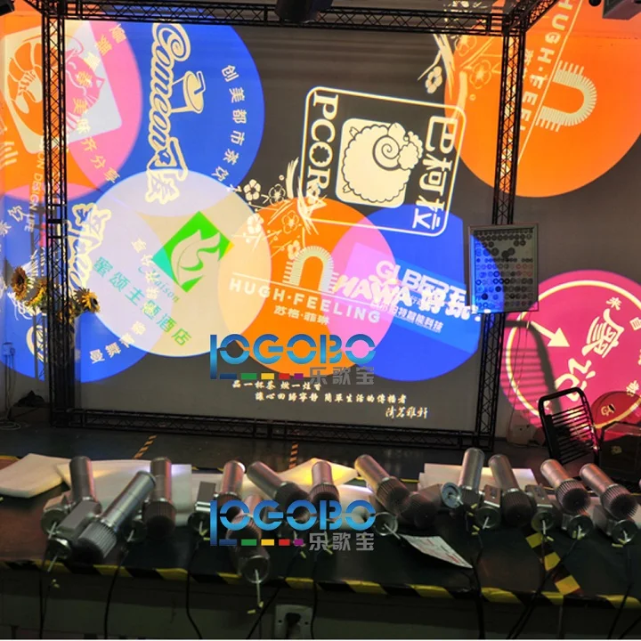 Высокая яркость Китай Luces De Logo 20 Вт светодиодный мощность Пользовательские светящиеся знаки Gobo проекторы лампа для рекламы продажи больший тип изображения