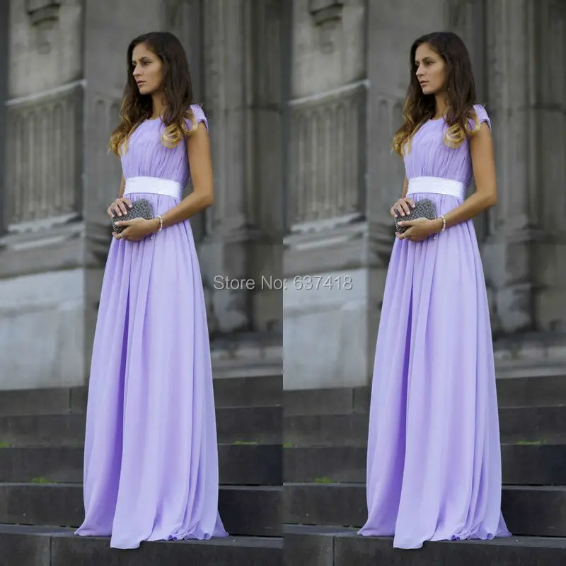 lavender dresses with sleeves