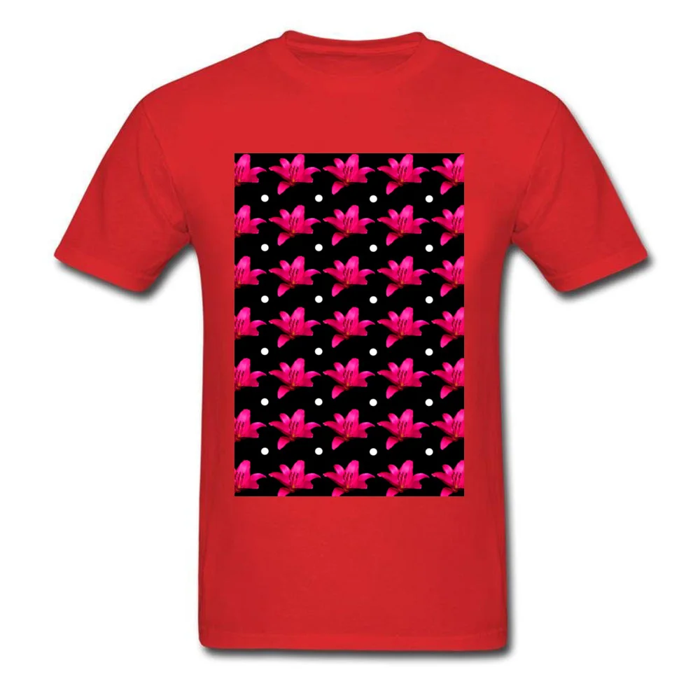 Pink Lily Pattern_red