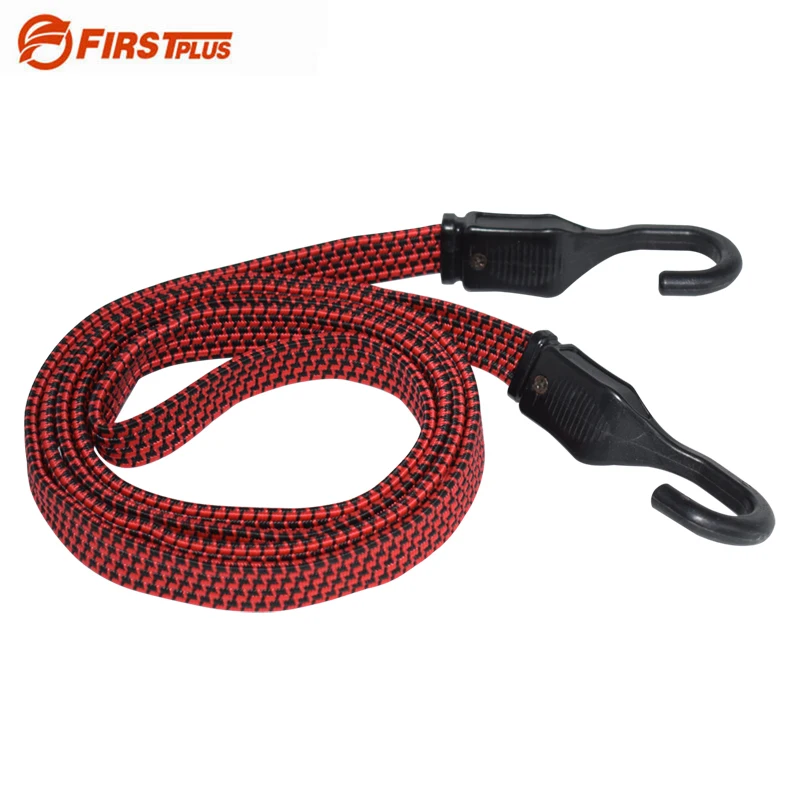 HONJIE 1.5m/59.05 Rubber Strap Binding Rope,Elastic Hook Rope for Luggage,Pull Cart,2 Pcs 