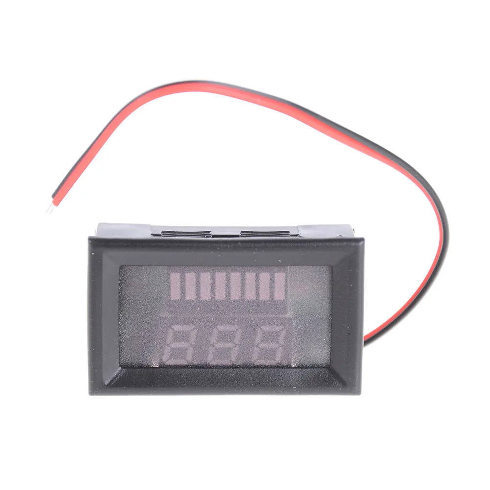 1PC DC 6-100V Red LED Digital Display Voltmeter Mini Voltage Meter Volt Tester Panel For DC 12V Cars Motorcycles Vehicles