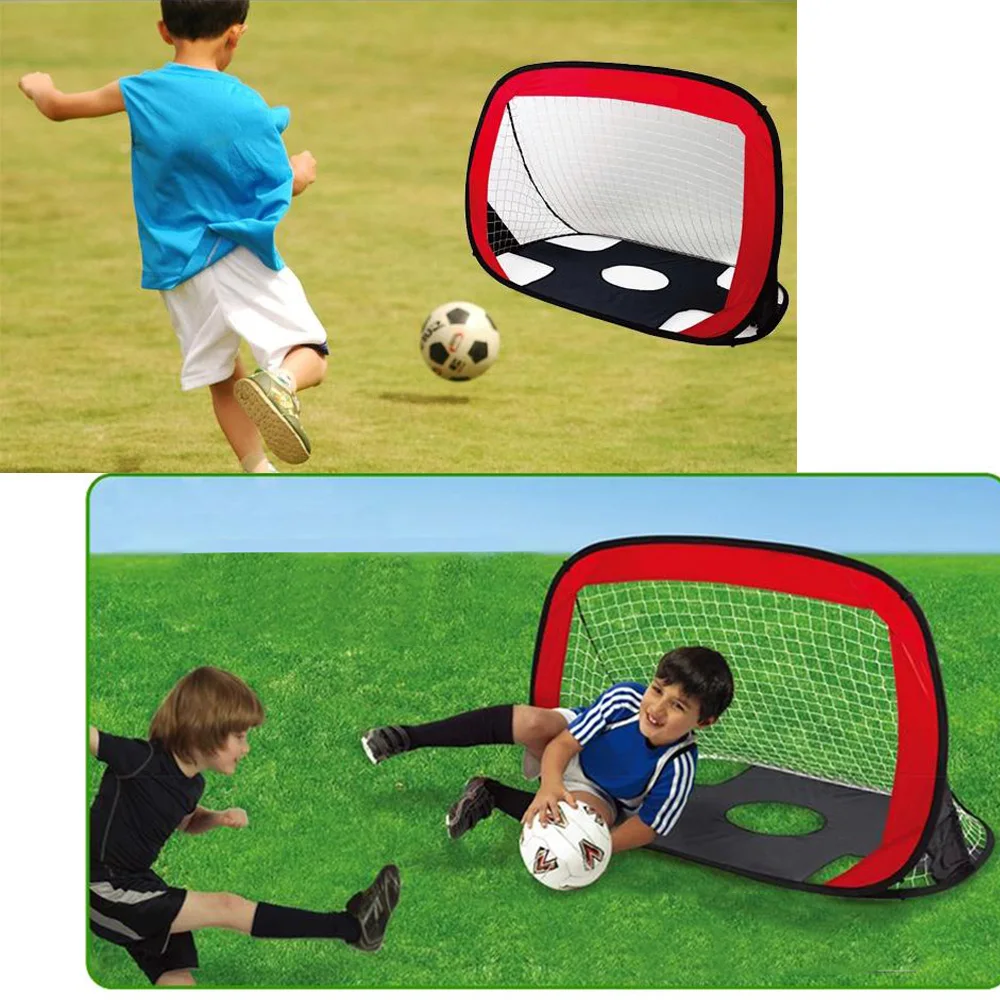 

Soccer Goal Net 2-in-1 Pop Up Kids Soccer Goal Kids Football Net Children Soccer Target Indoor Outdoor Sports Football Gate