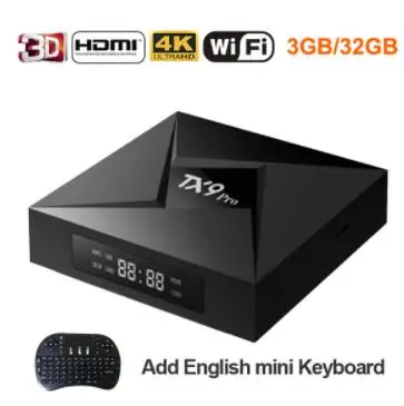 With I8 KB TX9 Pro Смарт ТВ приставка Android 7,1 Amlogic S912 Восьмиядерный 3g/32G ТВ приставка BT4.1 2,4G 5,8G wifi 1000M LAN Смарт ТВ приставка - Цвет: With I8 KB
