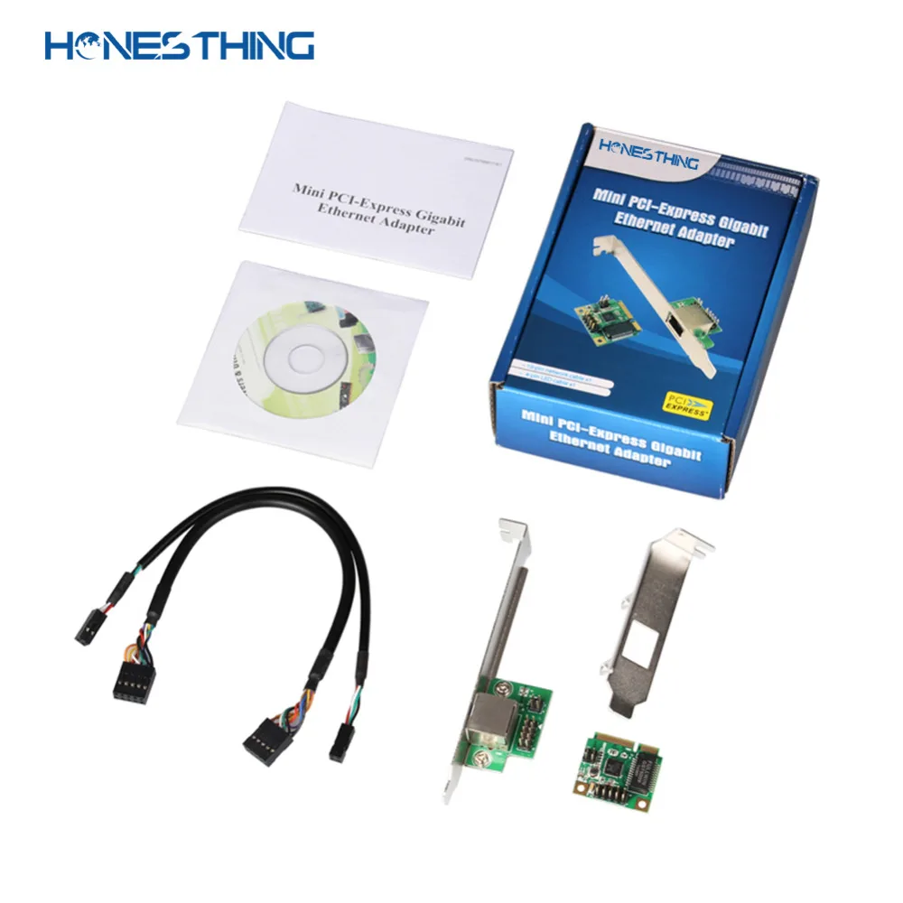HonesThing MINI PCI-Express Gigabit Ethernet RJ45 Port Adapter 101001000 Base-T Network LAN Controller Ethernet Interface 6
