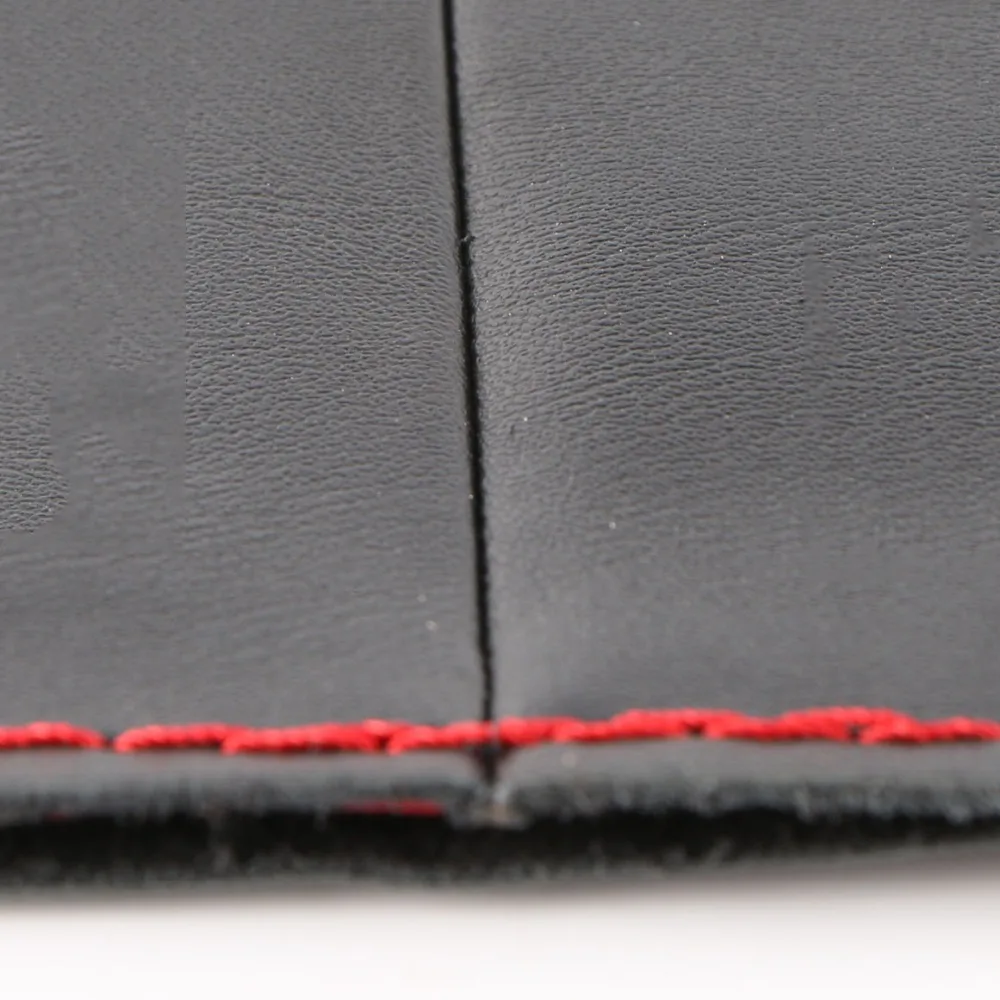 Genuine Leather Hand Brake Cover Protective Sleeve For Ford Mondeo Mk4 2007-2012 Black (Red line Stitching)