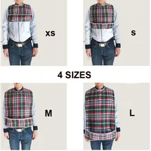 Новое поступление, топ, плед, унисекс, для взрослых, водонепроницаемый, Слюнявчики, непромокаемые, фартуки, нагрудники, полотенца, Слюнявчики с карманом