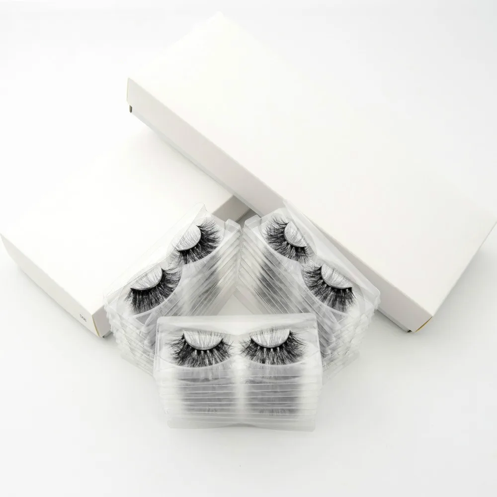

visofree 30 pairs/pack 3D Mink Lashes With Tray No Box Hand Made Full Strip Lashes Mink False Eyelashes Makeup eyelashes cilios