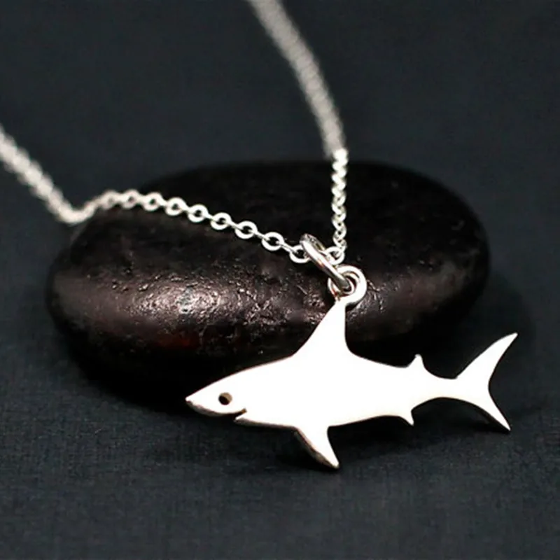 Ромашки одна деталь Милая крошечная подвеска «Акула» ожерелье океан животное, подвеска, ожерелье для женщин лучший подарок