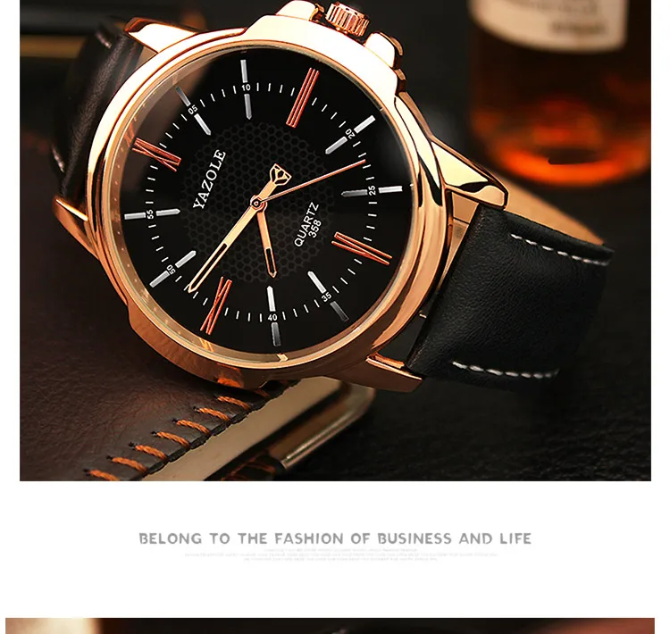 Yazole бренд класса люкс известный для мужчин часы бизнес для мужчин часы мужской часы модные кварцевые часы Relogio Masculino reloj hombre