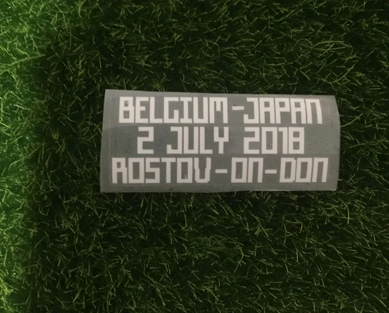 

2018 Japan Match Details Japan Vs Belgium Soccer Patch Badge