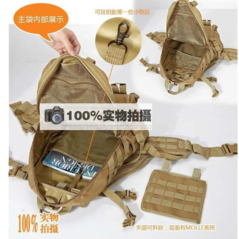  Military Camouflage tactical assault backpack Molle Airsoft Hunting Camping Survival Outdoor Sports