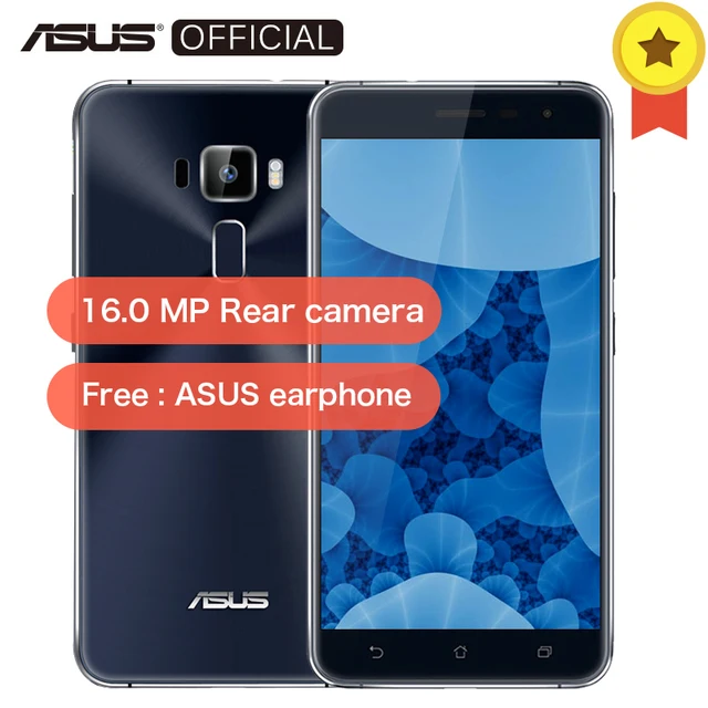 Оригинальный Asus Zenfone 3 ZE552KL 5,5 "Qualcomm Восьмиядерный 2,0 GHz сотовые телефоны Android 8,0 4 GB Оперативная память 64 Гб Встроенная память 16.0MP 4G мобильный телефон