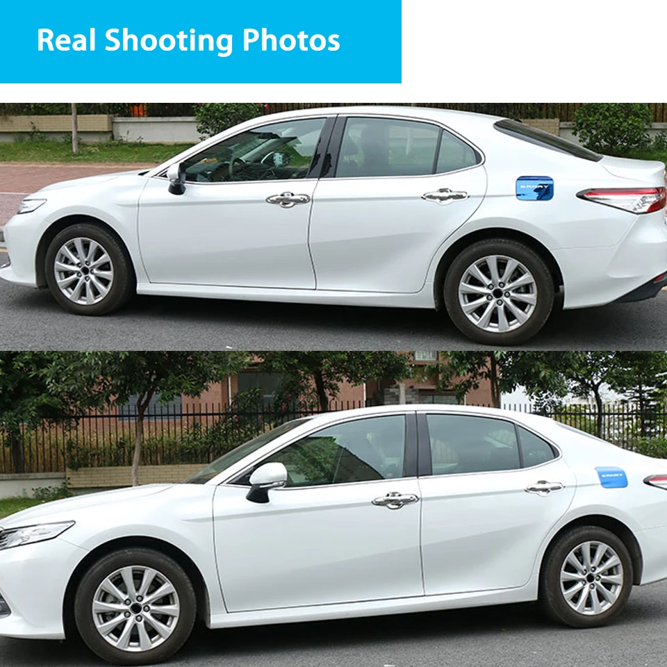 Наклейки BACKAR из нержавеющей стали для автостайлинга Toyota Camry XV70 2017 2018 аксессуары