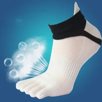 

1 Pair High Quality Men Socks Male Cotton Toe Socks Men Brand Five Finger Socks Male Summer Short Socks