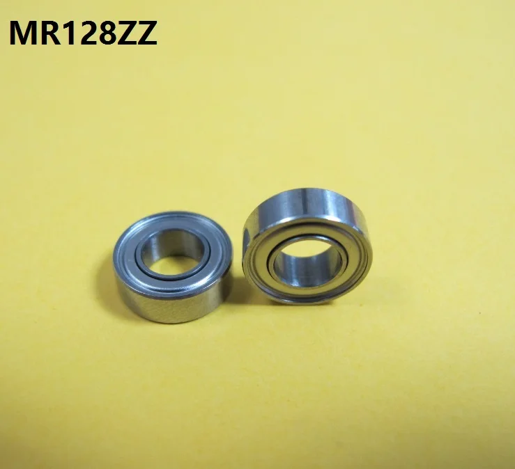 

100pcs/lot MR128ZZ miniature bearing MR128 MR128-2Z shielded deep groove ball bearings 8x12x3.5 mm