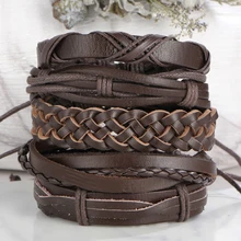 Men’s Leather Vintage Multilayer Bracelet