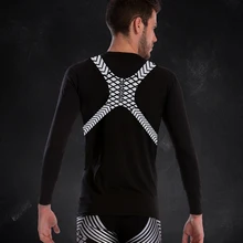 Компрессионные колготки мужские эластичные спортивные футболки новые Полиэстеровые обтягивающие с длинным рукавом футболки для спортзала фитнес бега колготки мужские