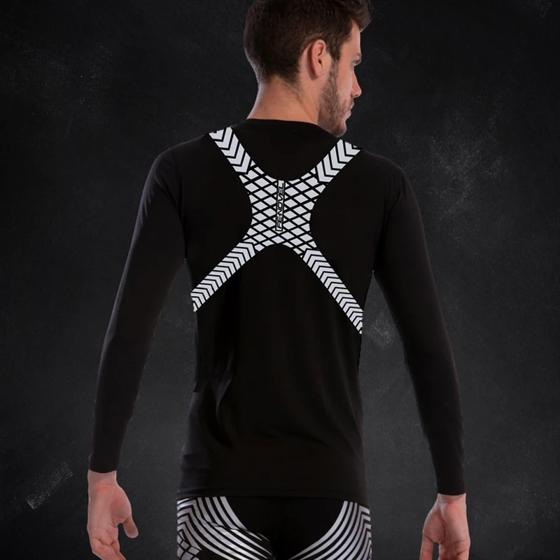 Compression Tights font b Men b font Elasticity Sport T font b Shirts b font 2019