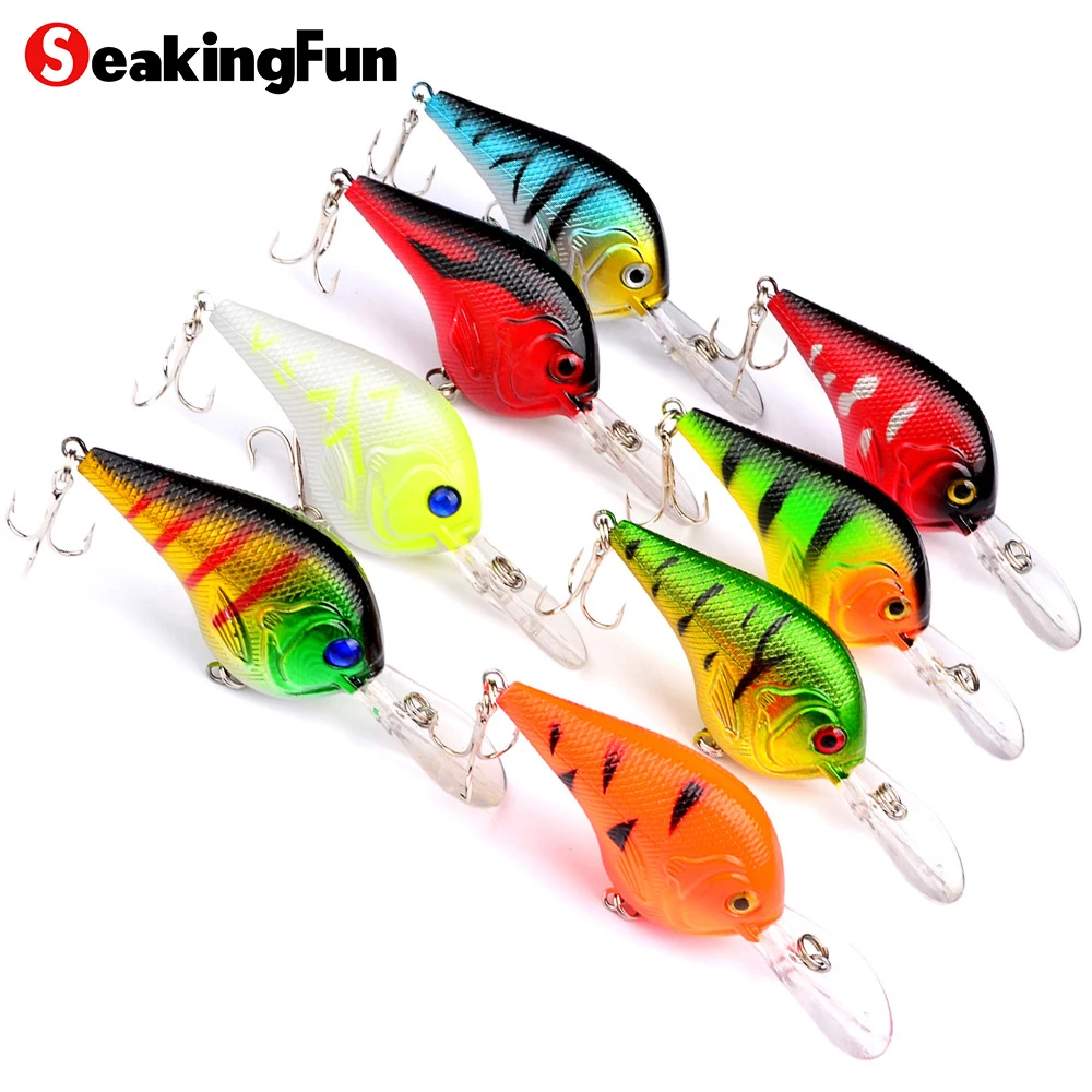 Seakingfun Crank приманки 8 шт./лот 9.5 см/11 г Жесткий Рыбалка приманку Минноу приманка