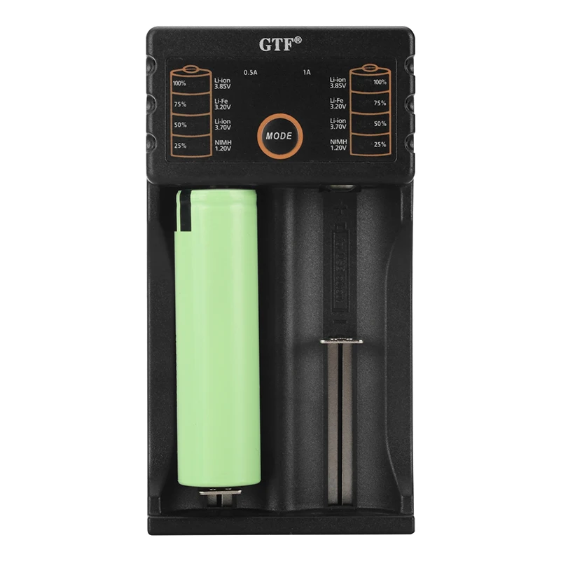 Новинка GTF GF208 18650 зарядное устройство для батарей 26650 16340 RCR123 14500 LiFePO4 1 2 в Ni MH Cd 5 2A USB