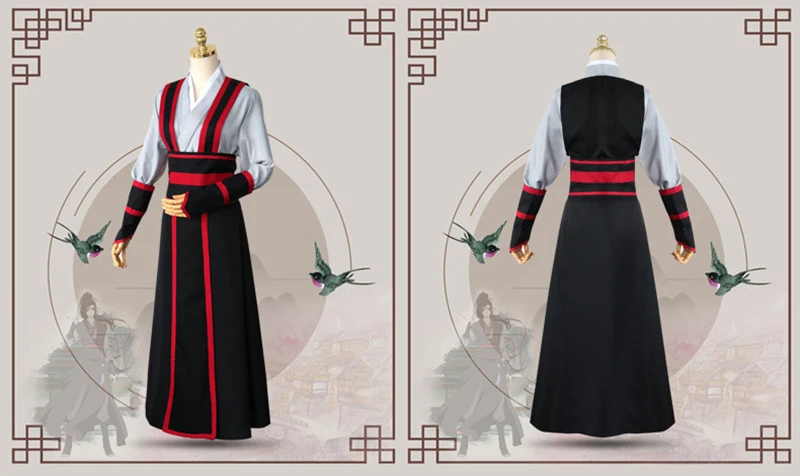 Костюм для косплея Wei Wuxian Mo Xuanyu аниме Grandmaster of Demonic Culture косплей костюм МО дао Zu Shi| |