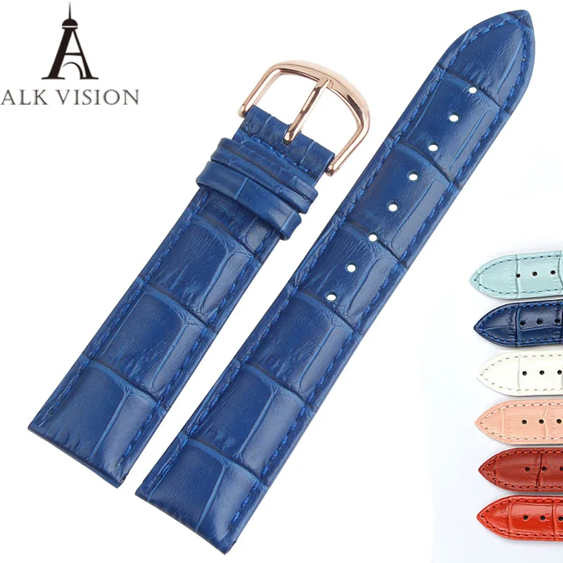 

band for watch genuine cow leather men Watch women fashion bracelet strap wristband 16mm 18mm 20mm 22mm