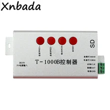 T-1000B полноцветный светодиодный контроллер sd-карты 2048 пикселей для WS2812B WS2812 светодиодный светильник DC5V вход