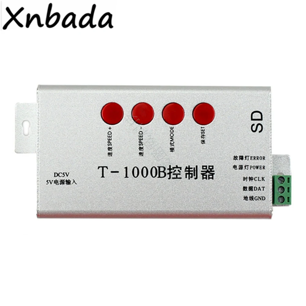 

T-1000B Full Color SD Card Led Controller 2048 Pixels For WS2812B WS2812 Led Strip Light DC5V Input