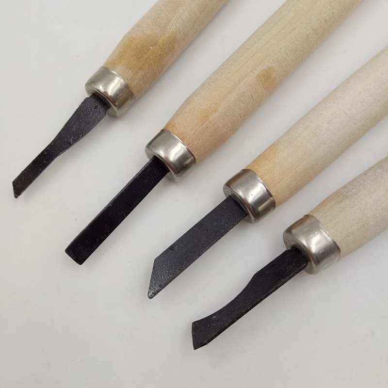 12 шт./компл. резьба по дереву набор стамеска резной инструмент для ножей для поделок своими руками