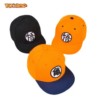 

Dragon ball Cosplay High Quality Dragon ball Z Goku Hat Snapback Flat Hip Hop Caps Toy For Kids Birthday Gift For Boys