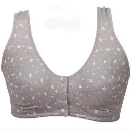 

Comfortable soft Cotton Front-Close Bralette Size 34-44 B C D Cup Big Size Bra Large Size Middle Age Women Everyday Wear Bh C3-5