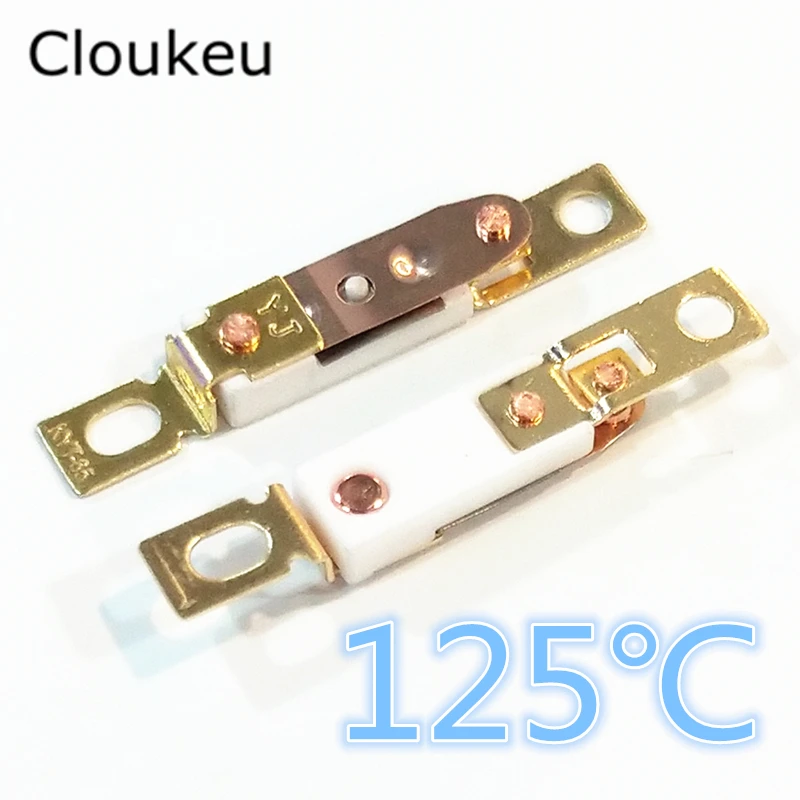 120℃ N.C 5A Thermal Switch Thermostat Bimetal Temperature Control Switch Controller 2pcs uxcell Normally Close Temperature Switch