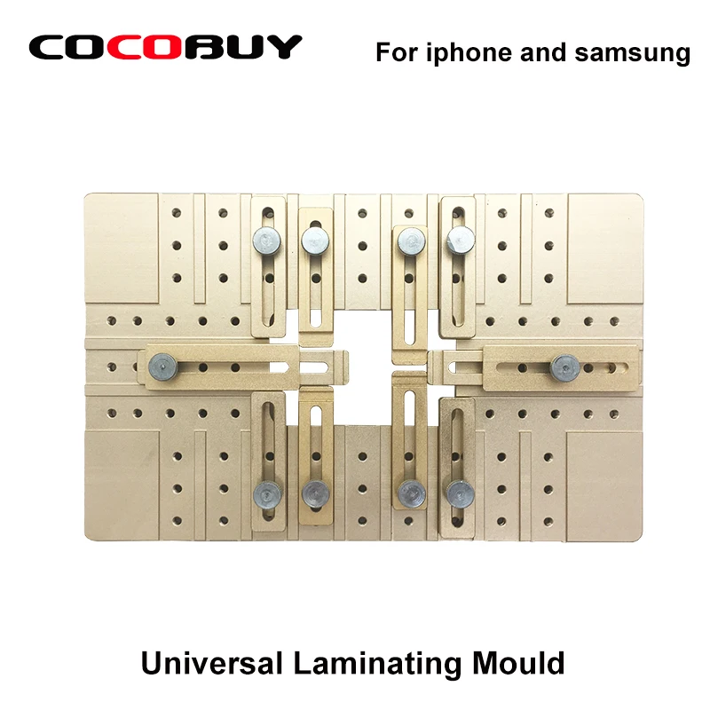 

Newest Universal Aluminium Alloy LCD Laminating Alignment Mould Adjustable Mold Front Glass Holder for Iphone and Samsung