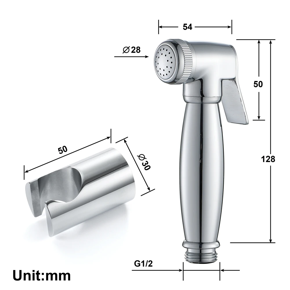 Modern Bath WC Toilets Shower Spray Toliet Bidet Faucets Brass Chrome  Bathroom Hardware Hand Held  Bidet Sprayer Bidets