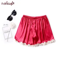 Fdfklak Для женщин брюки пижамы Шорты летние домашние штаны шелк повседневные короткие брюки для пижамы женские лаунж пижамы штаны для сна