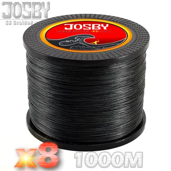 

JOSBY Brand 1000m 8 Strands Multicolour X8 PE Braided Wire Multifilament Fishing Line Fishing Tackle 15LBS-80LBS 2018
