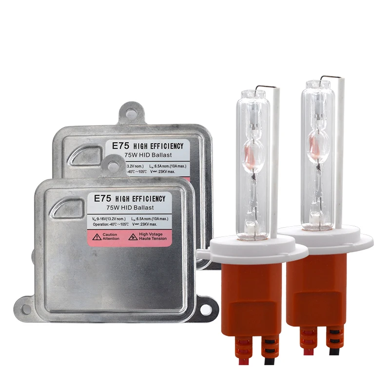 SKYJOYCE 12V 75W H7 HID Xenon Kit D2H H1 H3 H11 HB3 HB4 4300K 5000K 6000K Высокая мощность фар автомобиля балласт