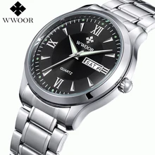 Новая мода Кварцевые Полный нержавеющей стали Vogue Для мужчин s Повседневное часы Для мужчин Бизнес мужской Relojes hombre простой Наручные часы подарки