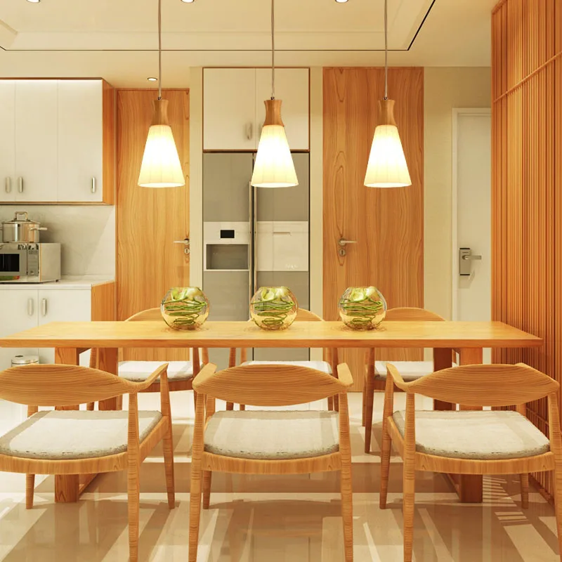 Solid Wood Pendant Lights High End Simple Dining Room Lamp Solid Wood Pendant Lights High End
