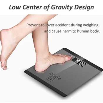 

Bathroom floor scales 150g Household Digital electronic bathroom Body scale weight measuring bariatric LCD display