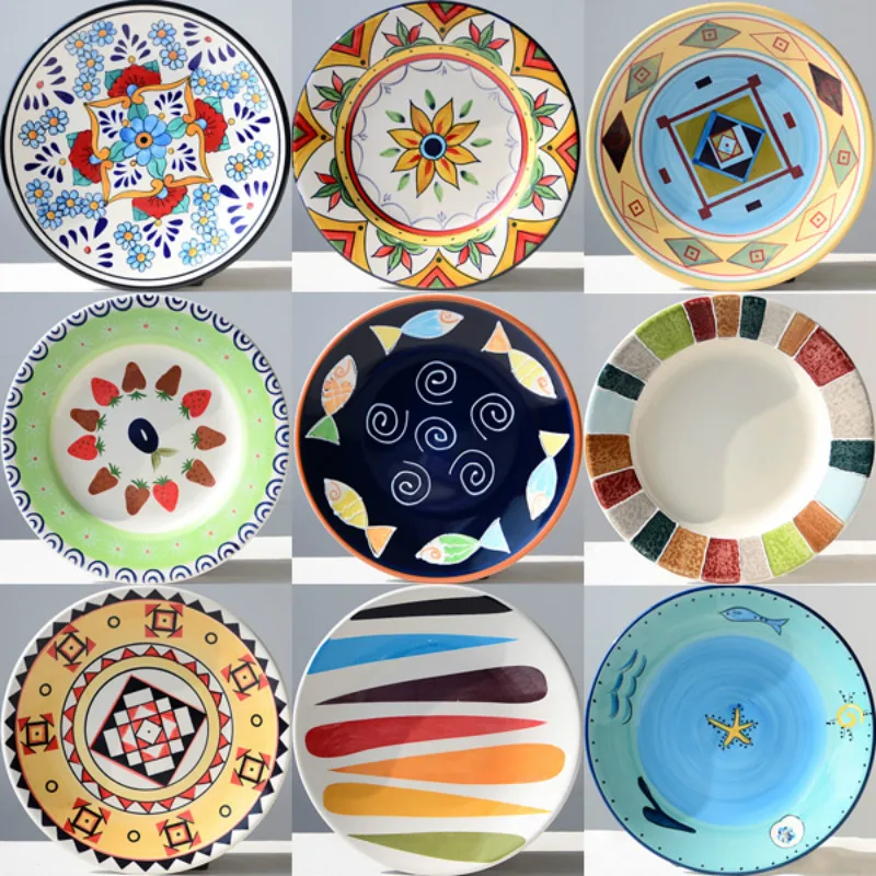 ceramic wall plates italian western style royal pure coloured drawing ceramic wall plates creative christmas gifts hotel home decoration round platesin bowls from ceramic wall plates italian western style royal pure coloured drawing ceramic wall plates creative christmas gifts hotel home decoration round platesin bowls from
