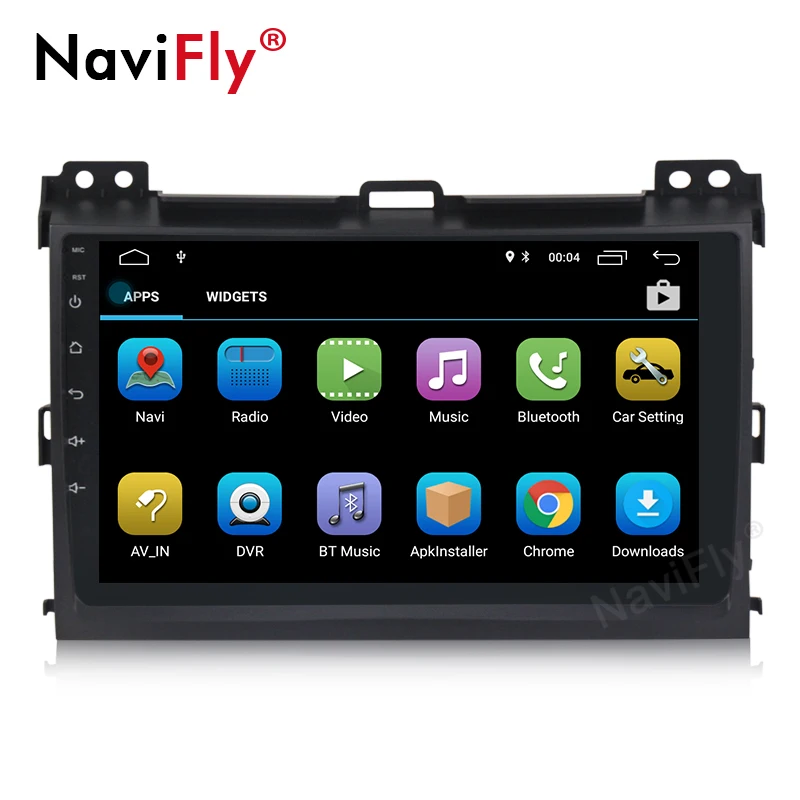 Best NaviFly Anroid8.1 4Core 32G ROM 2G RAM Car Multimedia player for Toyota Prado 120 Land Cruiser 2004-2009 Lexus GX47 support OBD 3
