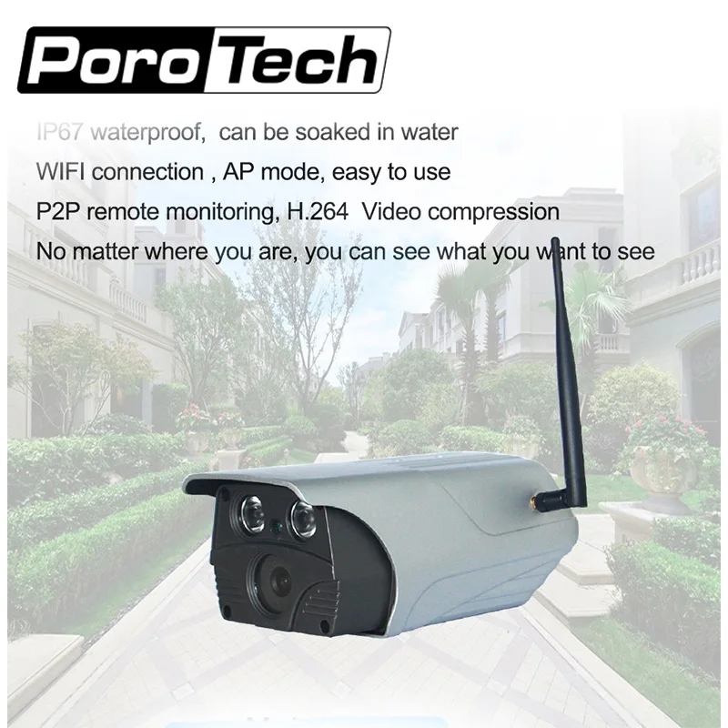 

7AFM 2MP Wifi Safety Camera Super Waterproof IP67 Home Surveillance Garden Private Protection Infrared Camera