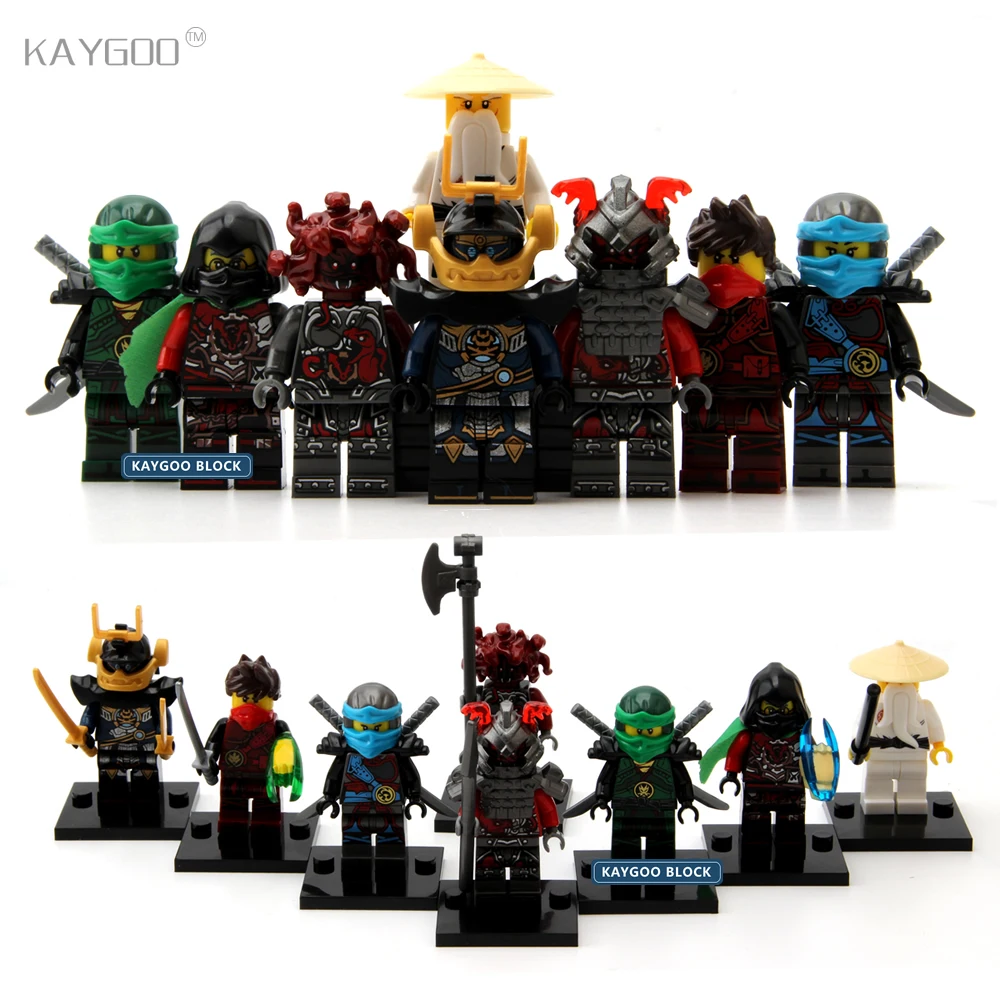 

Kaygoo Single Sale Ninja Nya The wei snake Lloyd Samurai X Vermin Krux Building Blocks Education Toys for children X0155