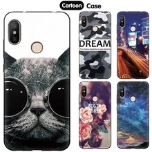 Caixa Do Telefone Para Xiao mi JURCHEN A2 Xiao mi mi A2 Lite Capa TPU Sacos Dos Desenhos Animados Silicone Voltar Para Xiao mi mi Vermelho 6 Pro Caso 32 GB 64 GB(China)