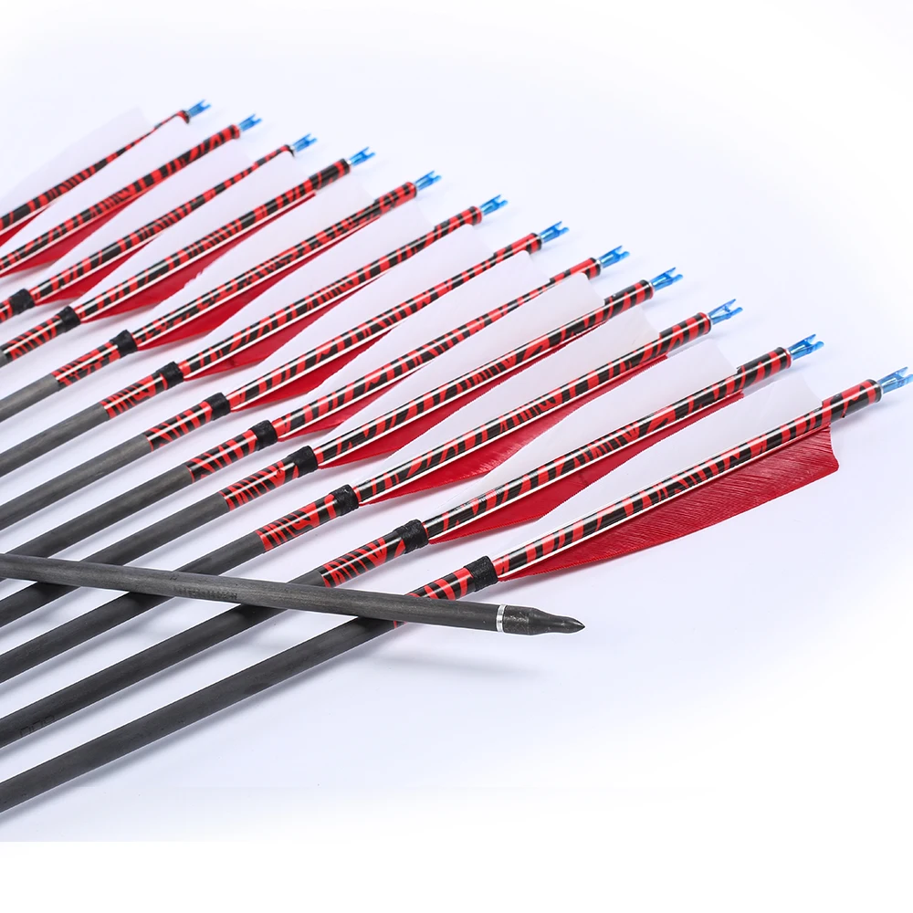 Buy 12x Carbon Arrows Turkey feather for 20 50lbs