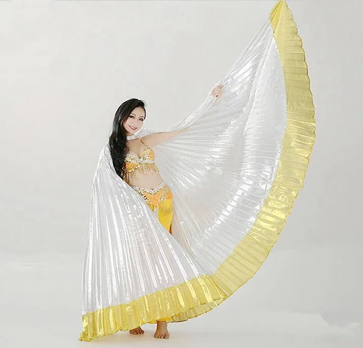 Новое поступление дешевые египетские Женщины Танец живота костюм индийский танец Isis с крыльями для танца живота крылья для танцев два разноцветные в продаже